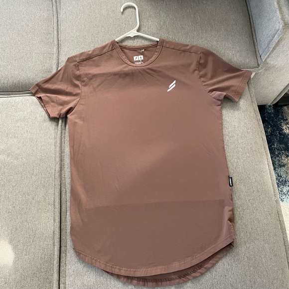 DOYOUEVEN Mark Drop Tee in Light Brown Size Small - Picture 2 of 8